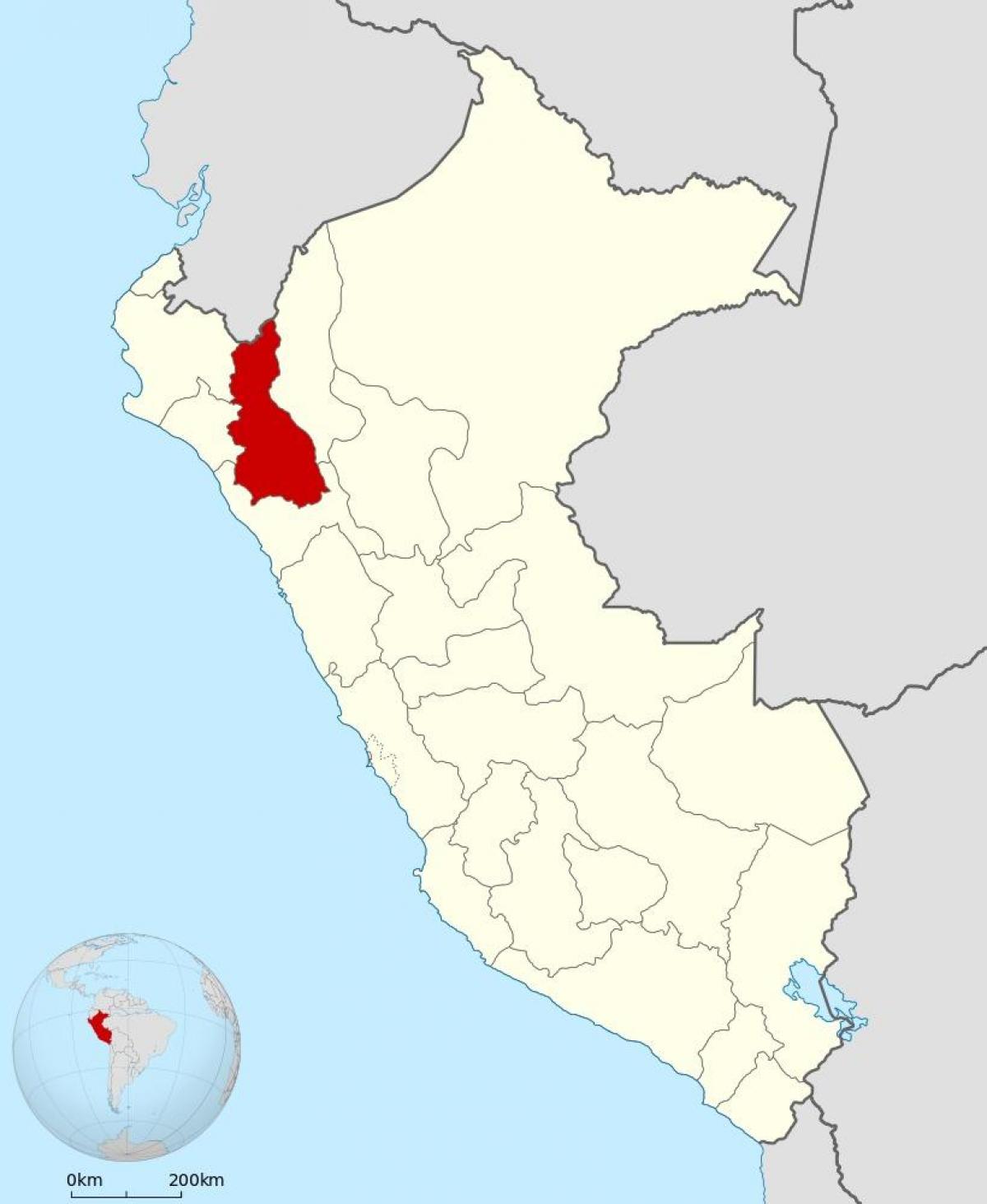 რუკა cajamarca პერუს