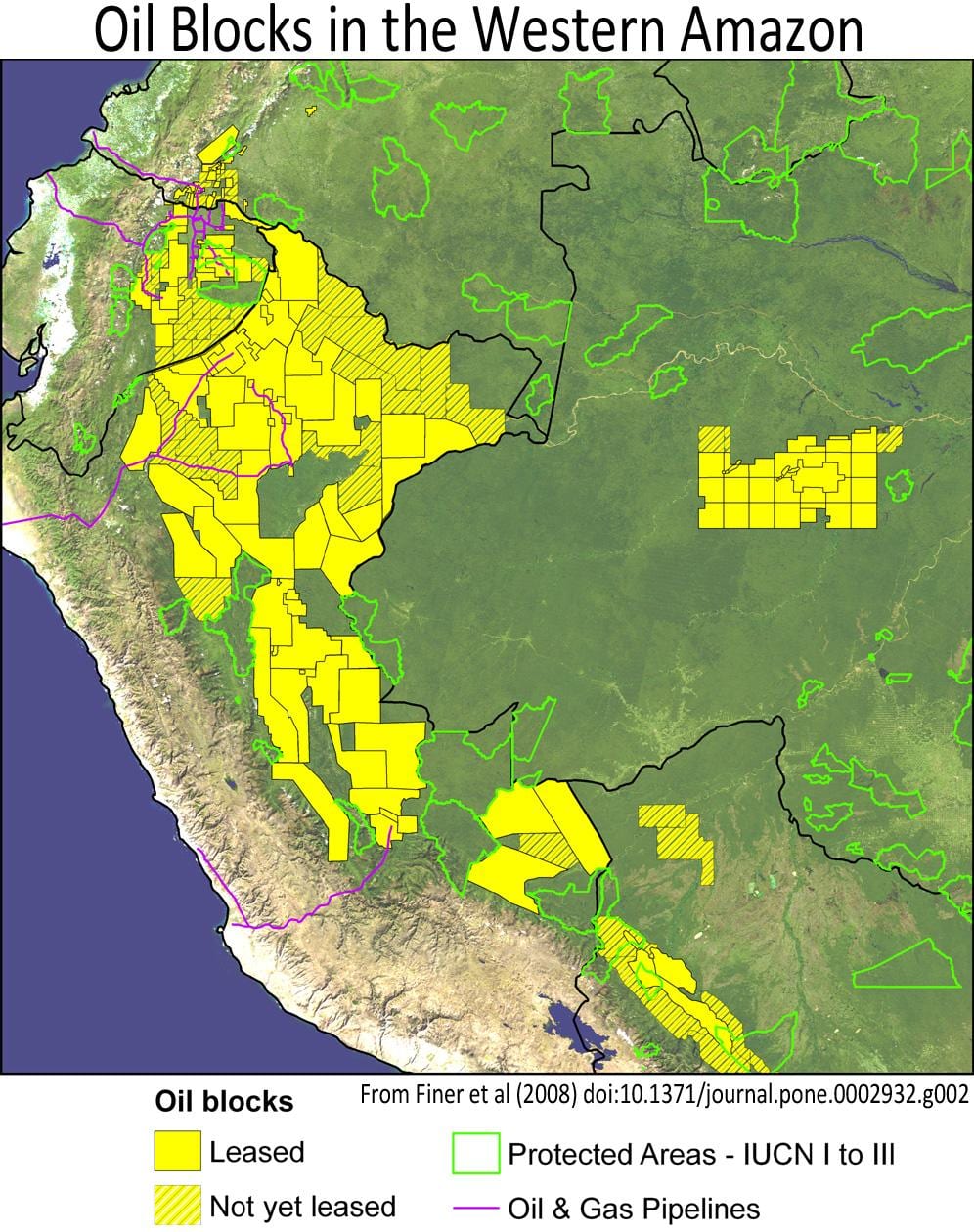 პერუს amazon rainforest რუკა