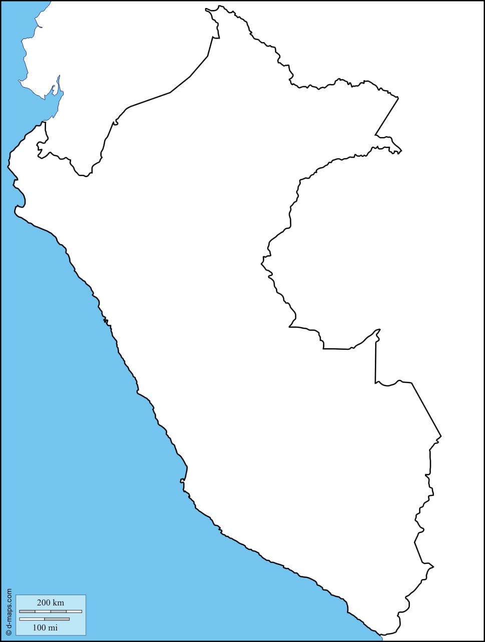 რუკა blank რუკა პერუს