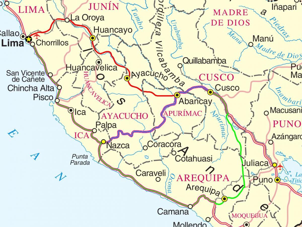 რუკა cusco პერუს