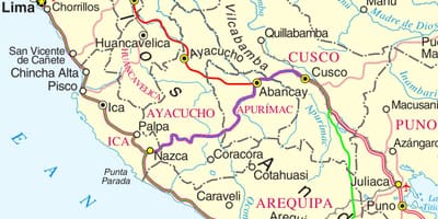რუკა cusco პერუს
